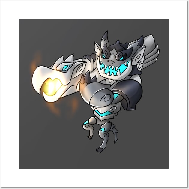 onyx Brawlhalla shoot action Wall Art by oim_nw